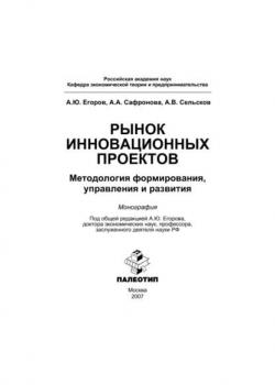Рынок инновационных проектов: методология формирования, управления и развития (А. Ю. Егоров)