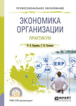 Экономика организации. Практикум. Учебное пособие для СПО (Ирина Вадимовна Корнеева)