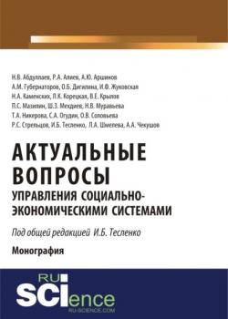 Актуальные вопросы управления социально-экономическими системами. (Бакалавриат). Монография - скачать книгу