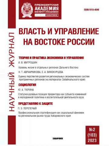 Власть и управление на Востоке России №2 (103) 2023 - скачать книгу